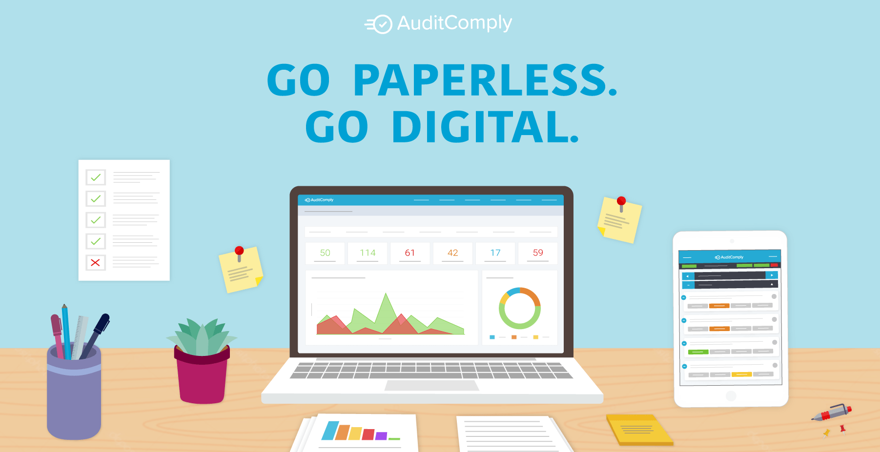 Buried in paper? Go paperless. Go Digital.