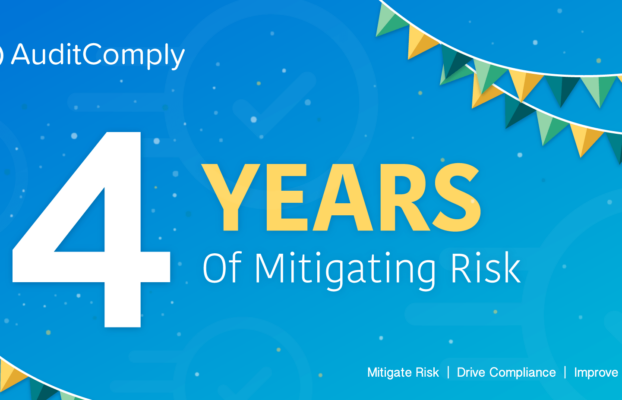 AuditComply Celebrate 4 years of Mitigating Risk!