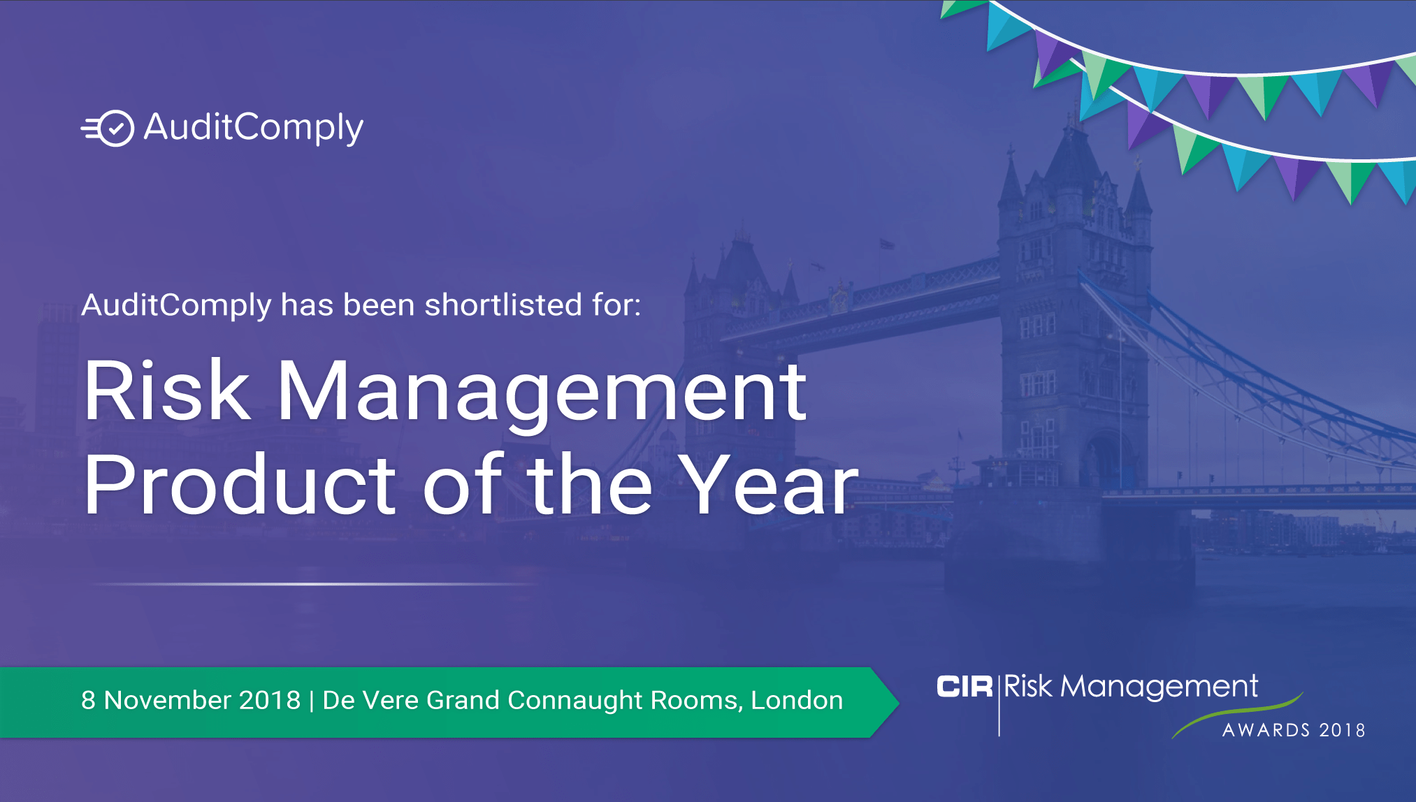 AuditComply nominated for ‘Risk Management Product of the Year’