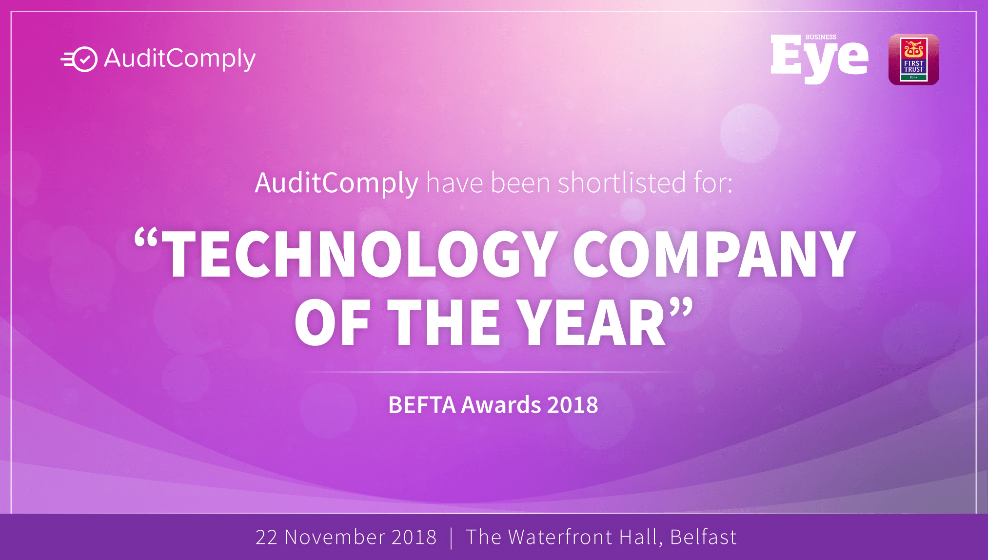 AuditComply Nominated for ‘Technology Company of the Year’