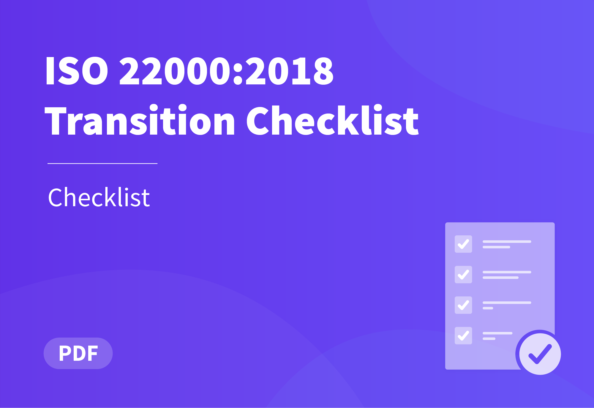 ISO 22000:2018 Transition Checklist