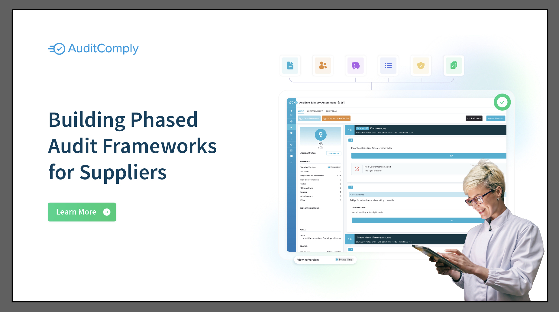 Building Phased Audit Frameworks for Suppliers 